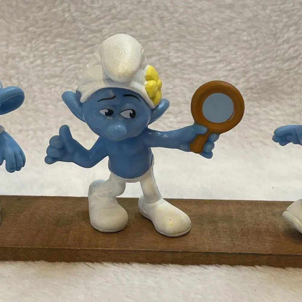 Lot of 4 Smurfs‎ Figures - McDonalds Happy Meal Kids Toys - 2011 & 2013 Peyo